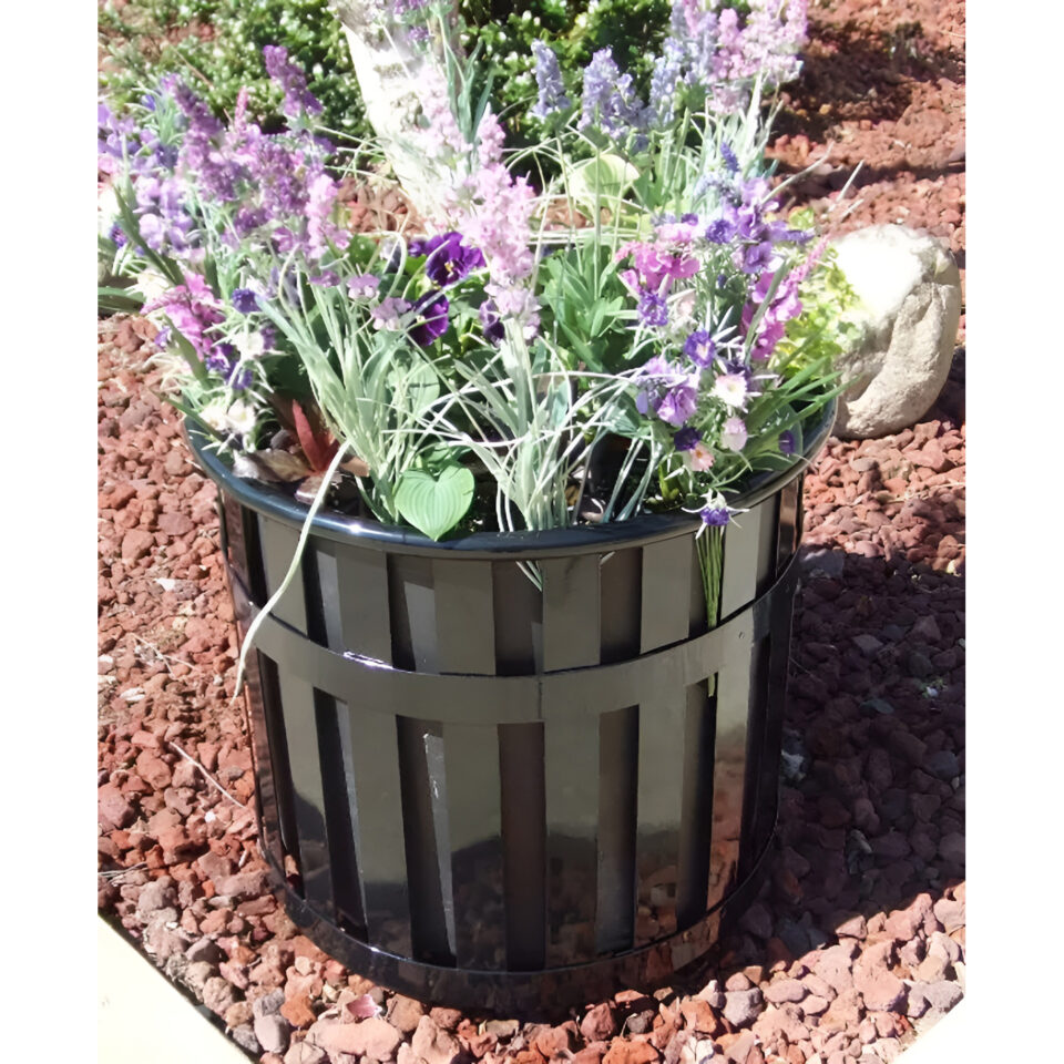 25" Home-Town Metal Street Planter
